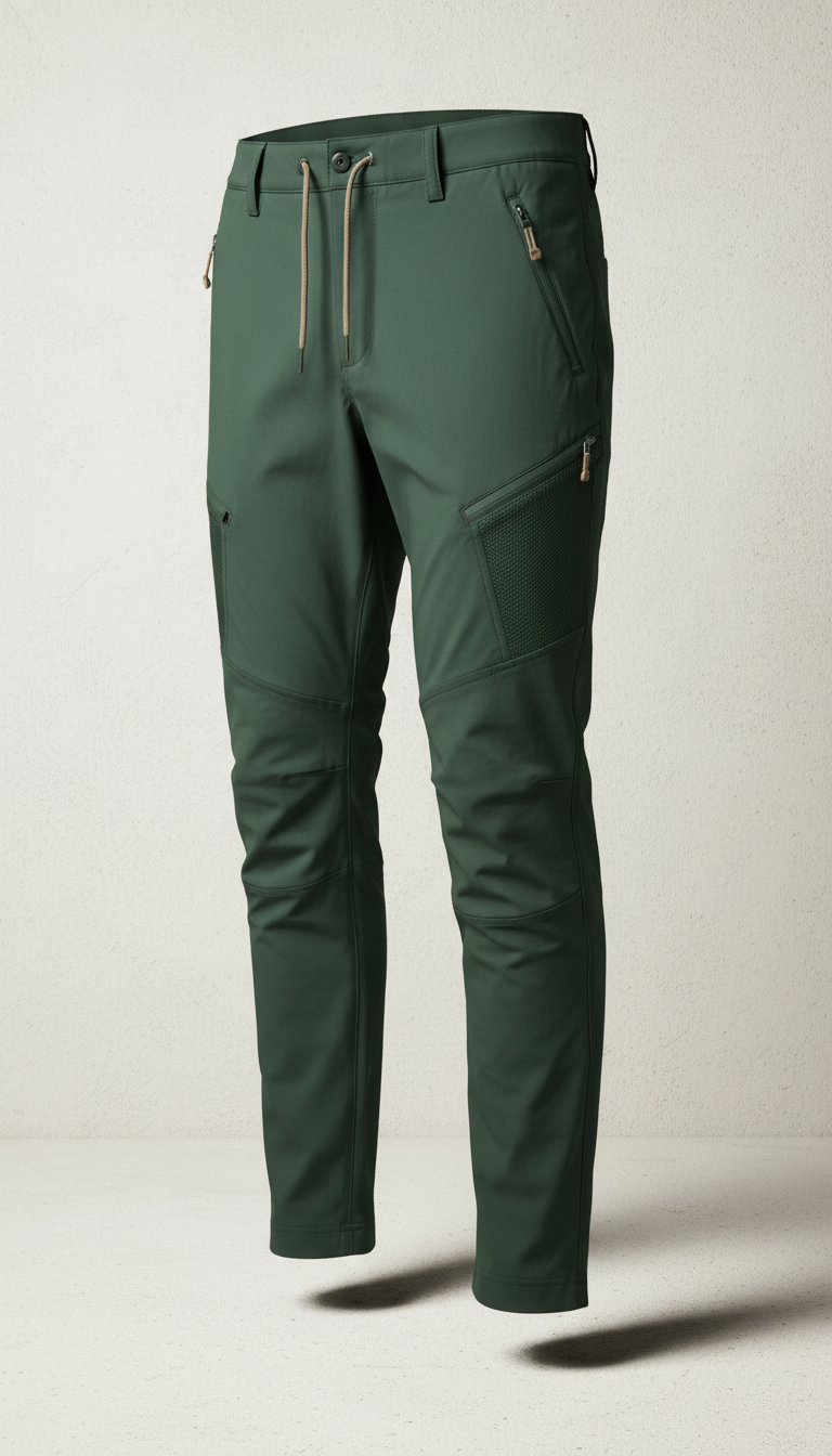 Joggers tecnici verde Como